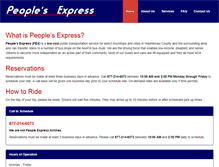 Tablet Screenshot of peoplesexpressmi.com